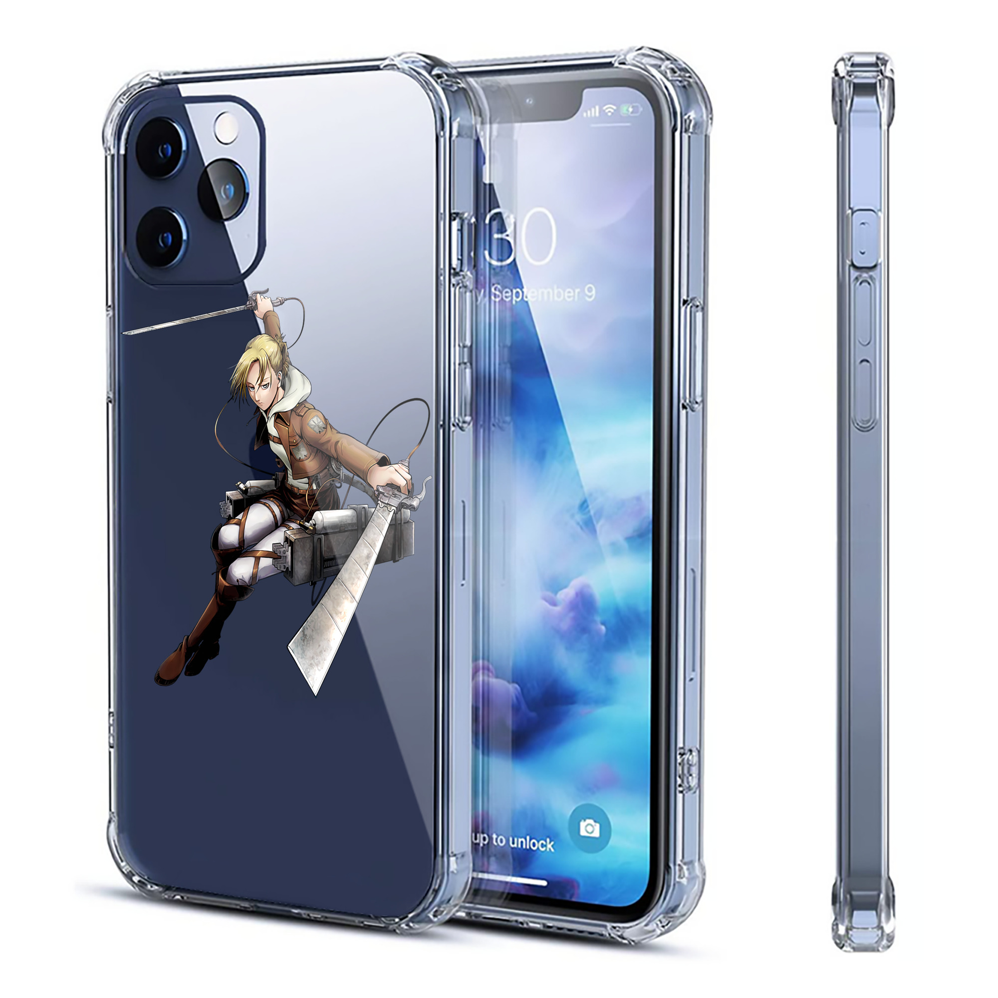 （画像用） 進撃の巨人 アニ・レオンハート Attack on Titan Annie Leonhart 【iPhone 12シリーズ対応】透明スマホケース（クリアソフトケース）